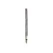 3108722406685-Oberthur Agathe - Stylo plume gris-Angle gauche-1