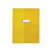 2012346002561-Oxford - Protège cahier sans rabat - 24 x 32 cm - Cristal Luxe - jaune-Avant-0