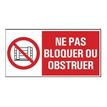 Pickup - Panneau de signalisation - 300 x 150 mm - Ne pas bloquer