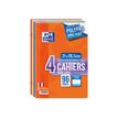3020120024295-Oxford Openflex - 4 Cahiers polypro A4 (21x29,7 cm) - 96 pages - grands carreaux (Seyes) - -Angle gauche-0
