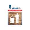 Pickup Home 3D - Plaque Acrylique Local poubelles - 9 x 9 cm - bois