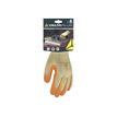 3295249183387-Delta Plus - Gants de protection Construction - Taille 10 - latex, polyester-coton - jaune/orange-Avant-0