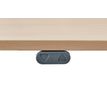 3253310223967-Bureau LEVEL - Bureau éléctrique - L160 - pied carbone - plateau imitation chêne clair--2