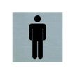 PICKUP Alulook - Teken - herentoilet - 80 x 80 mm - zelfklevend