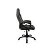 850009447258-Fauteuil de bureau ENZO - accoudoirs fixes - appuie-tête intégré - gris foncé-Gauche-6