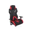 3701338800702-Fauteuil gamer POPER-M - accoudoirs réglables - noir et rouge-Gros plan-7