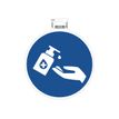 3130630670223-Exacompta - Pictogramme - gel mains obligatoire - 200 x 200 mm - bleu-Avant-0