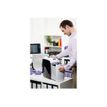 5028252247313-Rexel Style+ - destructeur de documents coupe croisée - 7 feuilles - Corbeille 12 litres-Angle gauche-2