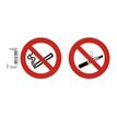3130630670155-Exacompta - Pictogramme - interdit de vapoter/fumer - 100 x 100 mm - rouge-Avant-0