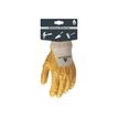 3295249189594-Delta Plus - Gants de protection Nitrile - Taille 10 - coton dos aéré  - jaune-Avant-1