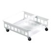 7318081667016-Durable - Chariot 4 roulettes pour 2 conteneurs à déchets 60L-Angle droit-0
