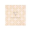 3329682238301-Clairefontaine Knalt - emballage cadeau - 35 cm x 5 m - blanc floral - papier kraft - 1 roulea-Gros plan-3