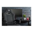 850009447258-Fauteuil de bureau ENZO - accoudoirs fixes - appuie-tête intégré - gris foncé-Gros plan-10
