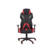 3701338800702-Fauteuil gamer POPER-M - accoudoirs réglables - noir et rouge-Avant-2
