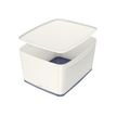 Leitz MyBox - Boîte de rangement format moyen - blanc/gris