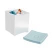 3462159017006-Nuance by CEP Soft - Pot multifonction 0.6 litre - blanc/vert d'eau-Angle gauche-0