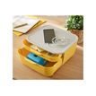 4002432124756-Leitz Cosy - Bloc de classement plastique - 2 tiroirs - jaune-Angle droit-4