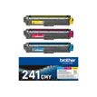 Brother TN241CMY - 3 - geel, cyaan, magenta - origineel - tonercartridge