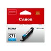 Canon CLI-571C - 7 ml - cyaan - origineel - inkttank - voor PIXMA TS5051, TS5053, TS5055, TS6050, TS6051, TS6052, TS8051, TS8052, TS9050, TS9055