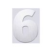 PICKUP Home 3D - Teken - number - 145 mm (height) - voor bevestiging op oppervlak - geborsteld aluminium