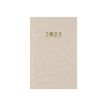 3664447132617-Oberthur - agenda de poche recyclé - 90 x 165 mm - beige-Avant-0