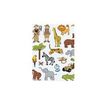 Apli Agipa thematic shaped - Decoratiesticker - jungle - 3 vellen - niet permanent (pak van 60)