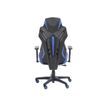 3701338800719-Fauteuil gamer POPER-M - accoudoirs réglables - noir et bleu-Arrière-4