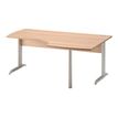 3483600784773-Bureau compact à droite JAZZ+ - 180 cm - Pieds métal - Hêtre ambré-Angle droit-1