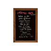 PROMOCOME PLV - Krijtbord - te bevestigen aan wand - 400 x 530 mm - zwart