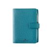 Oberthur Salisbury 13 - Organizer - weekweergave - 80 x 130 mm - ivoorkleurig papier - 6 gaten - turquoise kaft - canvas