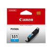 Canon CLI-551C - 7 ml - cyaan - origineel - inkttank - voor PIXMA iP8750, iX6850, MG5550, MG5650, MG5655, MG6450, MG6650, MG7150, MG7550, MX725, MX925