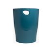 9002493453289-Exacompta Neo Deco - Corbeille à papier 15L - bleu canard-Avant-0