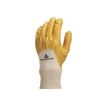 3295249189594-Delta Plus - Gants de protection Nitrile - Taille 10 - coton dos aéré  - jaune-Angle droit-0