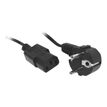 3700892004595-Câble d'alimentation secteur pour pc, imprimante, écran - reconditionné grade A - 1.8 m-Angle gauche-0