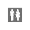 Pickup Home 3D - Plaque Acrylique Femmes/Hommes - 9 x 9 cm - bois