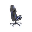 3701338800733-Fauteuil gamer POPER-T - accoudoirs réglables - noir et bleu-Arrière-3