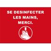 0404000019961-Novus Dahle - Tapis de distanciation sociale - désinfection mains-  85x120 - rouge--0