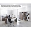 3483600647283-Bureau XENON - 170 cm - Pieds panneaux - Chêne royal--1