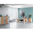 3483600647320-Bureau XENON - 190 cm - Pieds métal - Chêne royal--2
