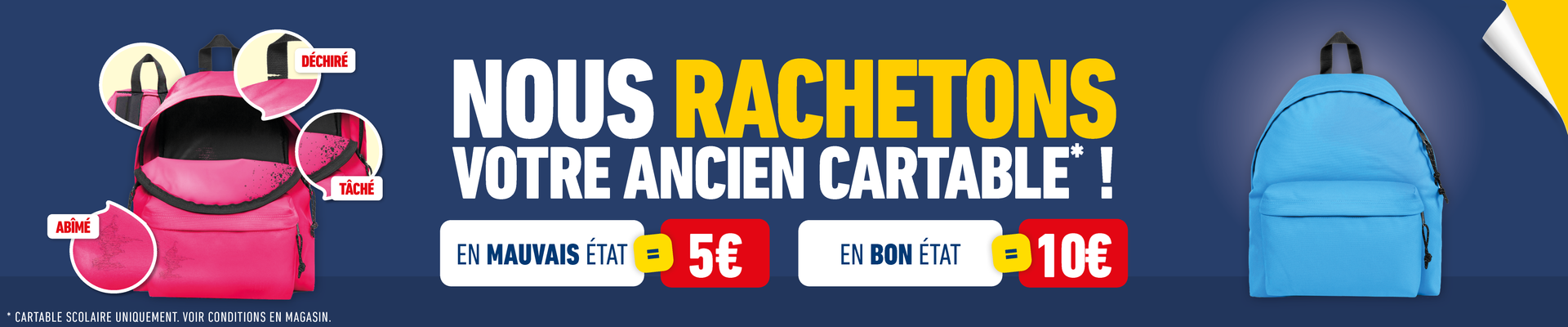 Rachat de cartable