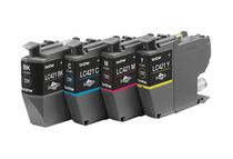 Brother LC421 - pack de 4 - noir, jaune, cyan, magenta - cartouche d