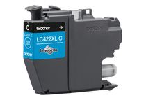 Brother LC422XLC - hoog rendement - cyaan - origineel - inktcartridge