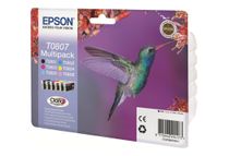Epson T0807 Multipack - 6 - 44.4 ml - zwart, geel, cyaan, magenta, lichtmagenta, lichtcyaan - origineel - blister - inktcartridge - voor Stylus Photo P50, PX650, PX660, PX700, PX710, PX720, PX730, PX800, PX810, PX820, PX830