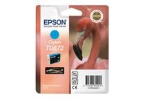 Epson T0872 - 11.4 ml - cyaan - origineel - blister - inktcartridge - voor Stylus Photo R1900