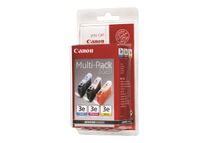 Canon BCI-3E Multipack - 3 - geel, cyaan, magenta - origineel - blister - inkttank - voor BJC-400, 600; i450, 550; MultiPASS C755, MP390; S400, 520, 530; SmartBase MP390, MP730