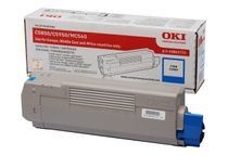 OKI - Cyaan - origineel - tonercartridge - voor OKI MC560dn, MC560n; C5850dn, 5850n, 5950cdtn, 5950dn, 5950dtn, 5950n