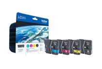 Brother LC-985VALBP - 4 - zwart, geel, cyaan, magenta - origineel - inktcartridge