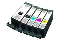 UPrint C-525/526 PACK - 5 - zwart, geel, cyaan, magenta - compatible - gereviseerd - inktcartridge (alternatief voor: Canon PGI-525, Canon CLI-526)