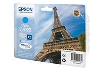 Epson T7022 - XL grootte - cyaan - origineel - blister - inktcartridge - voor WorkForce Pro WP-4015, WP-4025, WP-4095, WP-4515, WP-4525, WP-4535, WP-4545, WP-4595