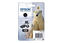 Epson 26XL - 12.2 ml - XL - zwart - origineel - blister - inktcartridge - voor Expression Premium XP-510, 520, 600, 605, 610, 615, 620, 625, 700, 710, 720, 800, 810, 820